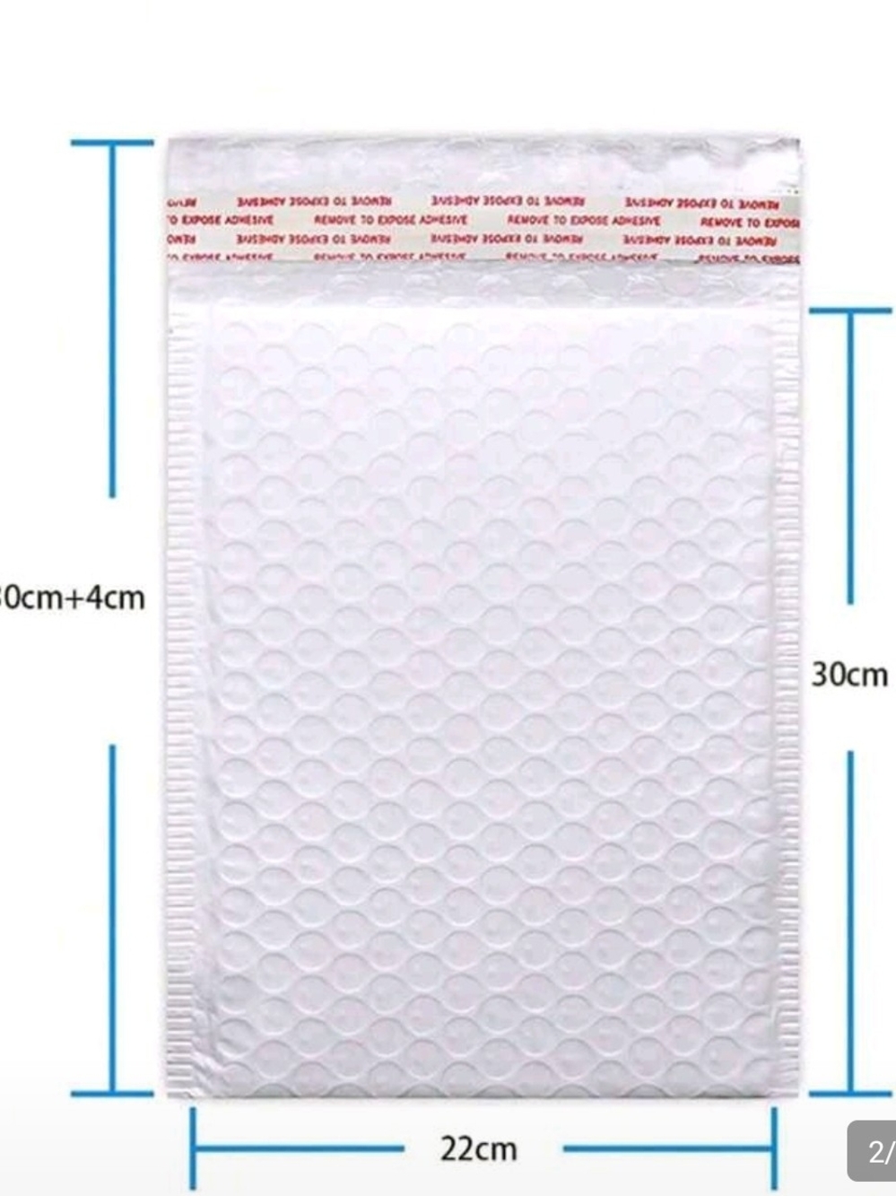 10/7$ White Bubble Mailer with Peel & Seal Adhesive - Home Party Supplies